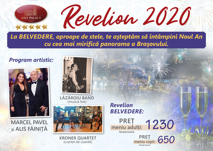 Meniu cina Revelion Brasov 2020, restaurant Club Belvedere