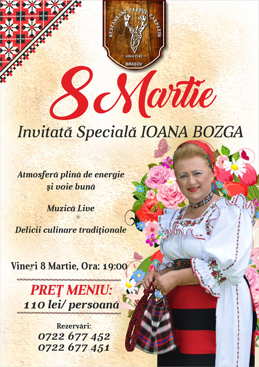 Meniu 8 Martie Restaurant Cerbul Carpatin Brasov