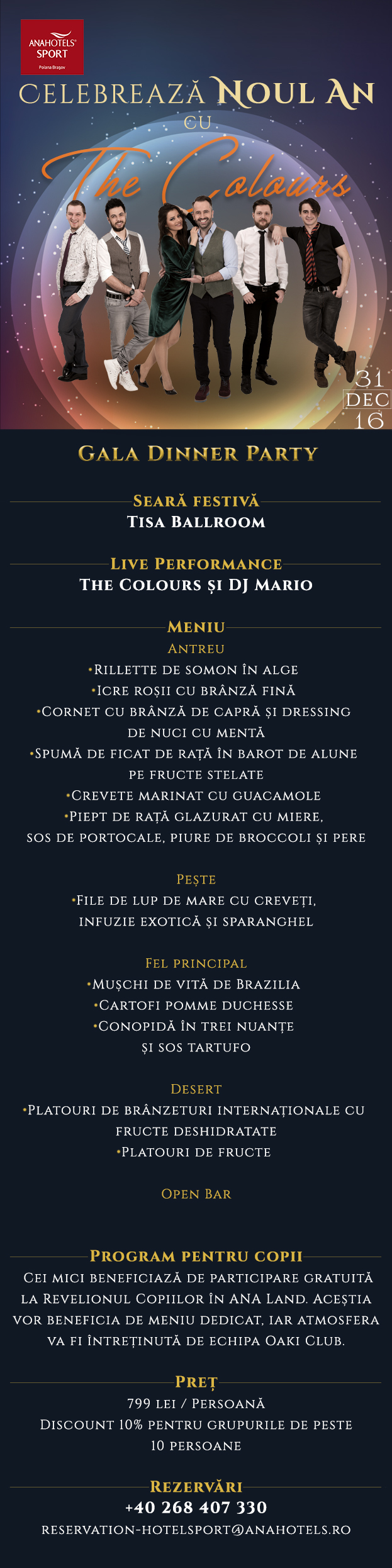 Meniu Revelion 2017 Ana Hotels
