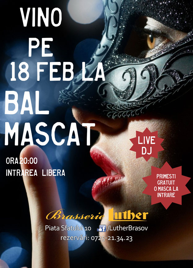 Vino pe 18 februarie la bal mascat!