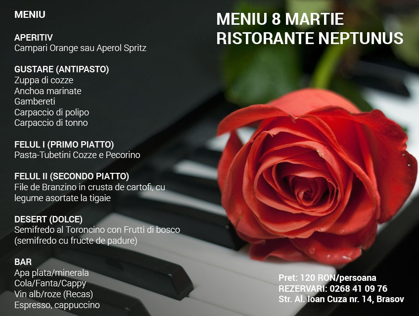 Meniu 8 Martie Ristorante Neptunus